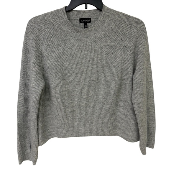 Topshop Gray Women's Sweater Sizs 6 - Picture 1 of 4